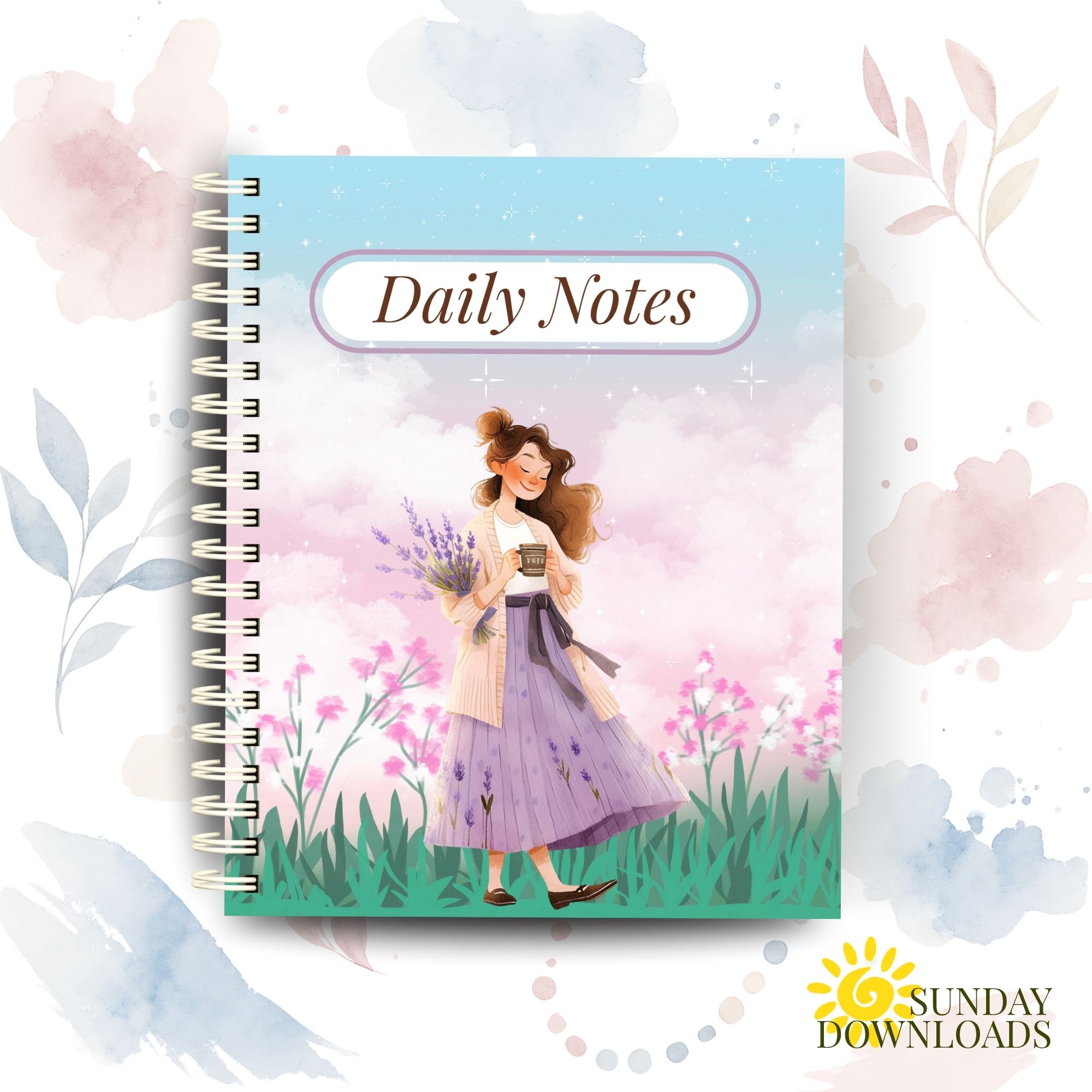 Cottagecore Notebook Cover Bundle (Spring and Bind) | Editable Canva Ready to Print PDF Instant Download - Image 10