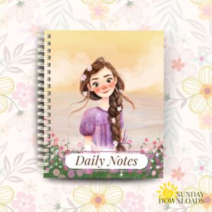 Cottagecore Notebook Cover Bundle (Spring and Bind) | Editable Canva Ready to Print PDF Instant Download