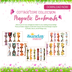 25 Cottage Core Magnetic Bookmark PDF | Printable Bookmarks for Journals, Books & Planners