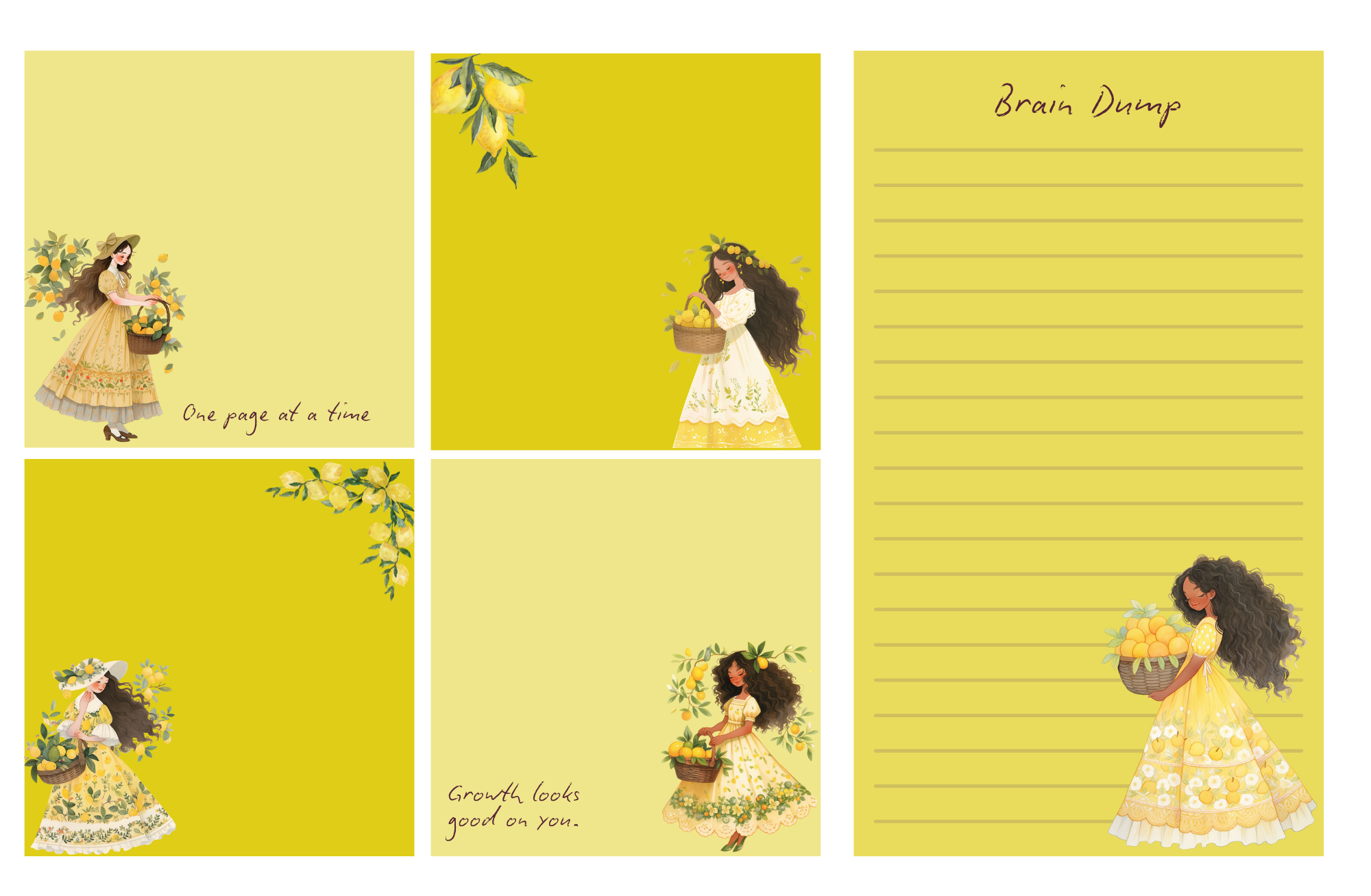 25 Cottage Core Notepad Sheets PDF | Printable Journal Notepads | Instant Download - Image 9