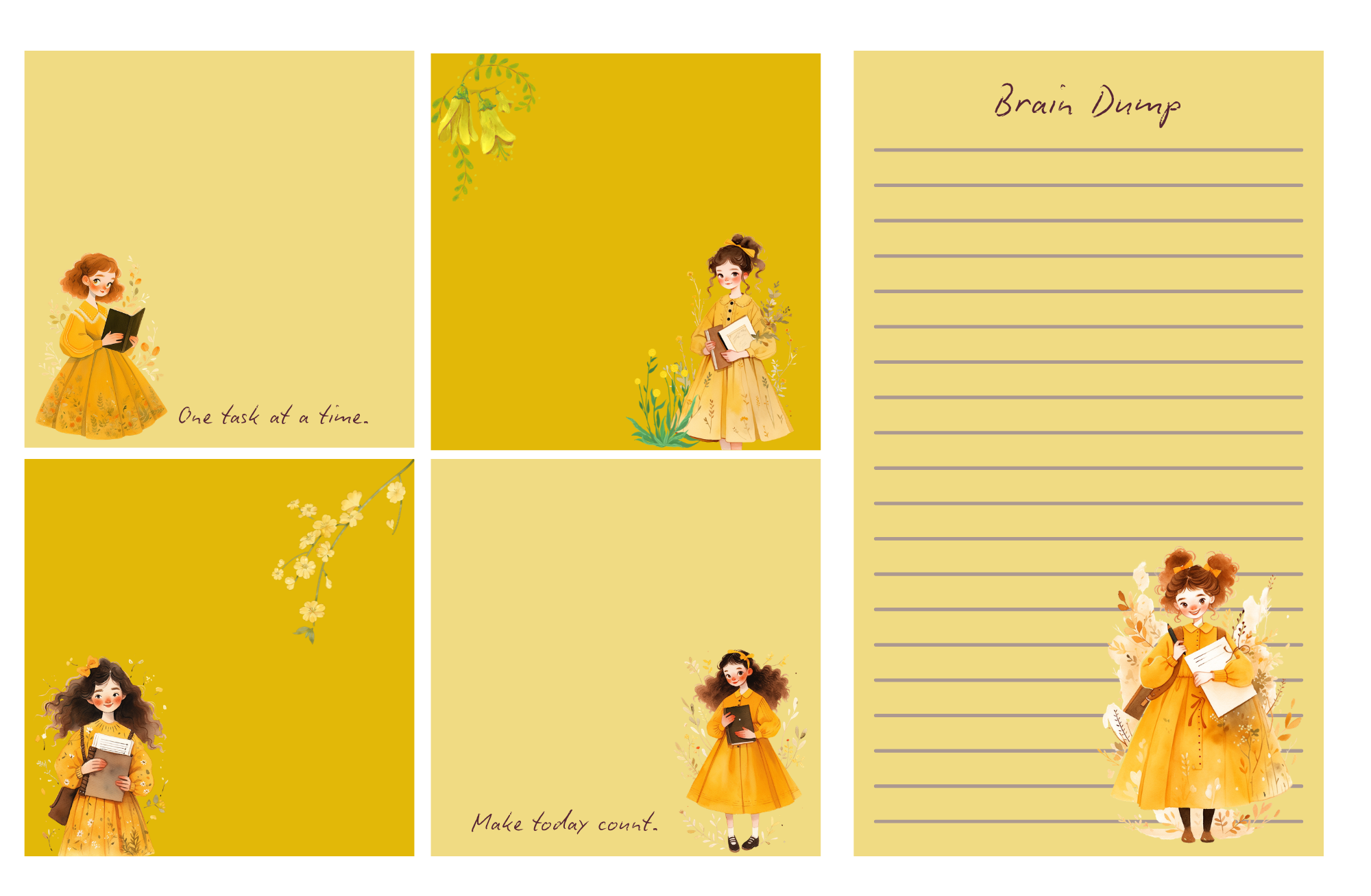 25 Cottage Core Notepad Sheets PDF | Printable Journal Notepads | Instant Download - Image 7
