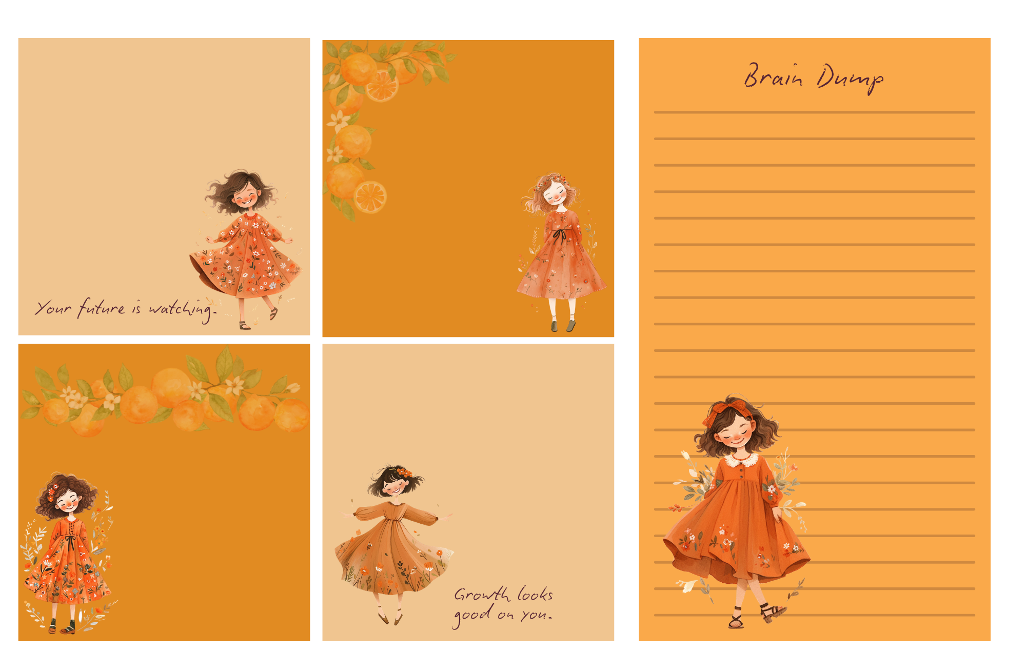 25 Cottage Core Notepad Sheets PDF | Printable Journal Notepads | Instant Download - Image 3