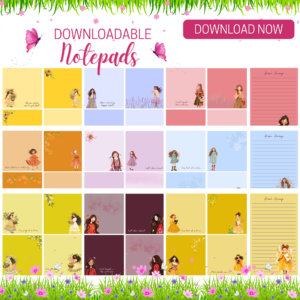 25 Cottage Core Notepad Sheets PDF | Printable Journal Notepads | Instant Download